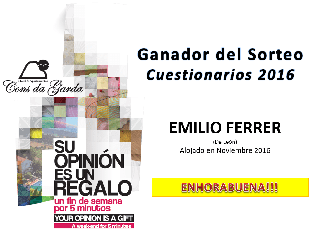 Ya tenemos el ganador del sorteo 2016!!!