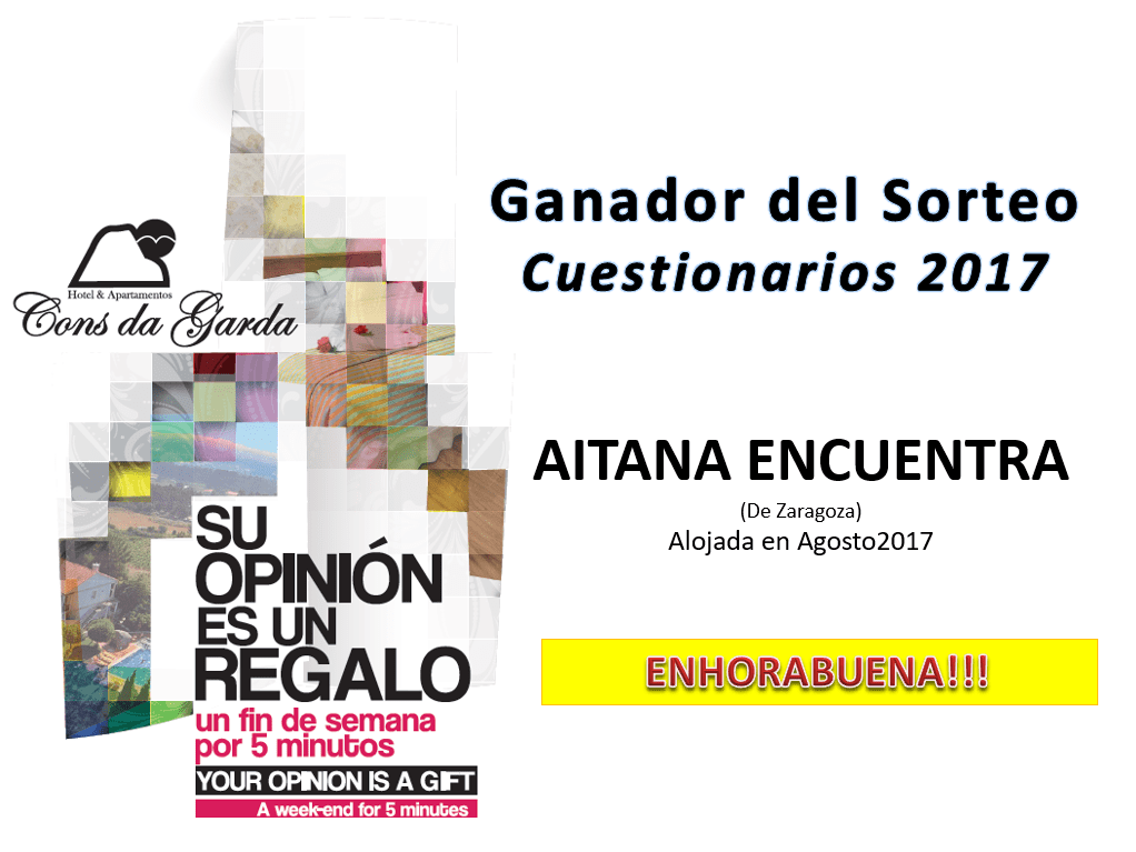 Ya tenemos el ganador del sorteo del 2017!!!